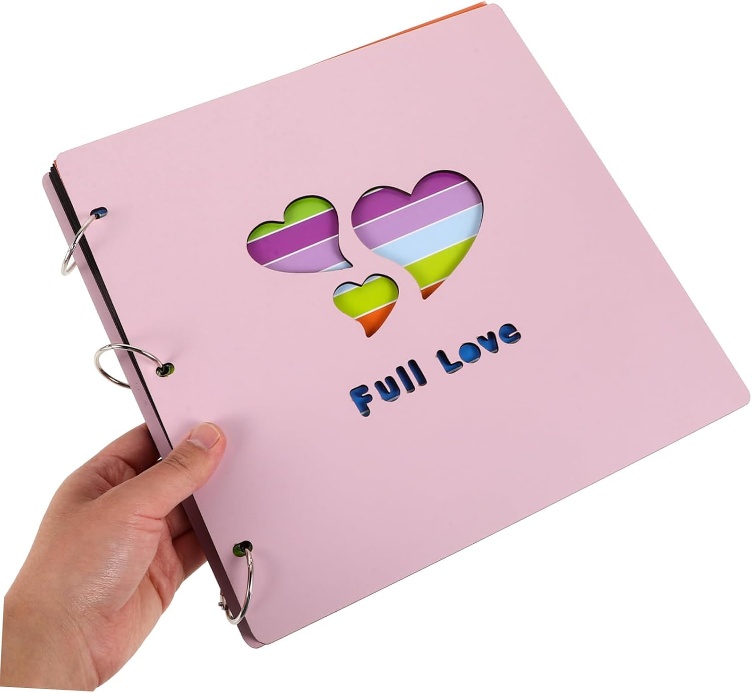 Diy Wood Photo Album Scrapbook for Wedding Birthday Photo Book Adhesive Pages image number 3