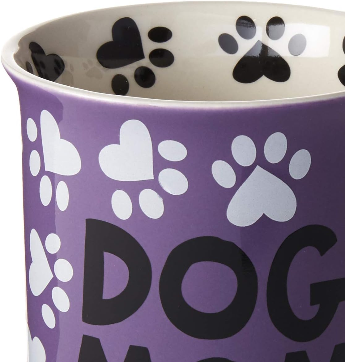 Enesco Our Name Is Mud &ldquo;Dog Mom, 16 Oz. Stoneware Mug, 1 Count (Pack of 1), Multi Color image number 2