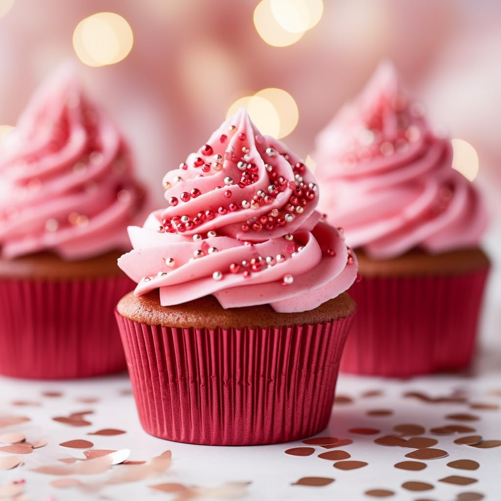 Papyrus Silver Foil Cupcake Cases 50 Mm 50-Pieces Mini Baking Cups Greaseproof Paper for Muffins Tarts Quiches Desserts Elegant Papyrus Cupcake Cases for Baking Party Wedding Silver Cupcake Liners - Gold image number 3