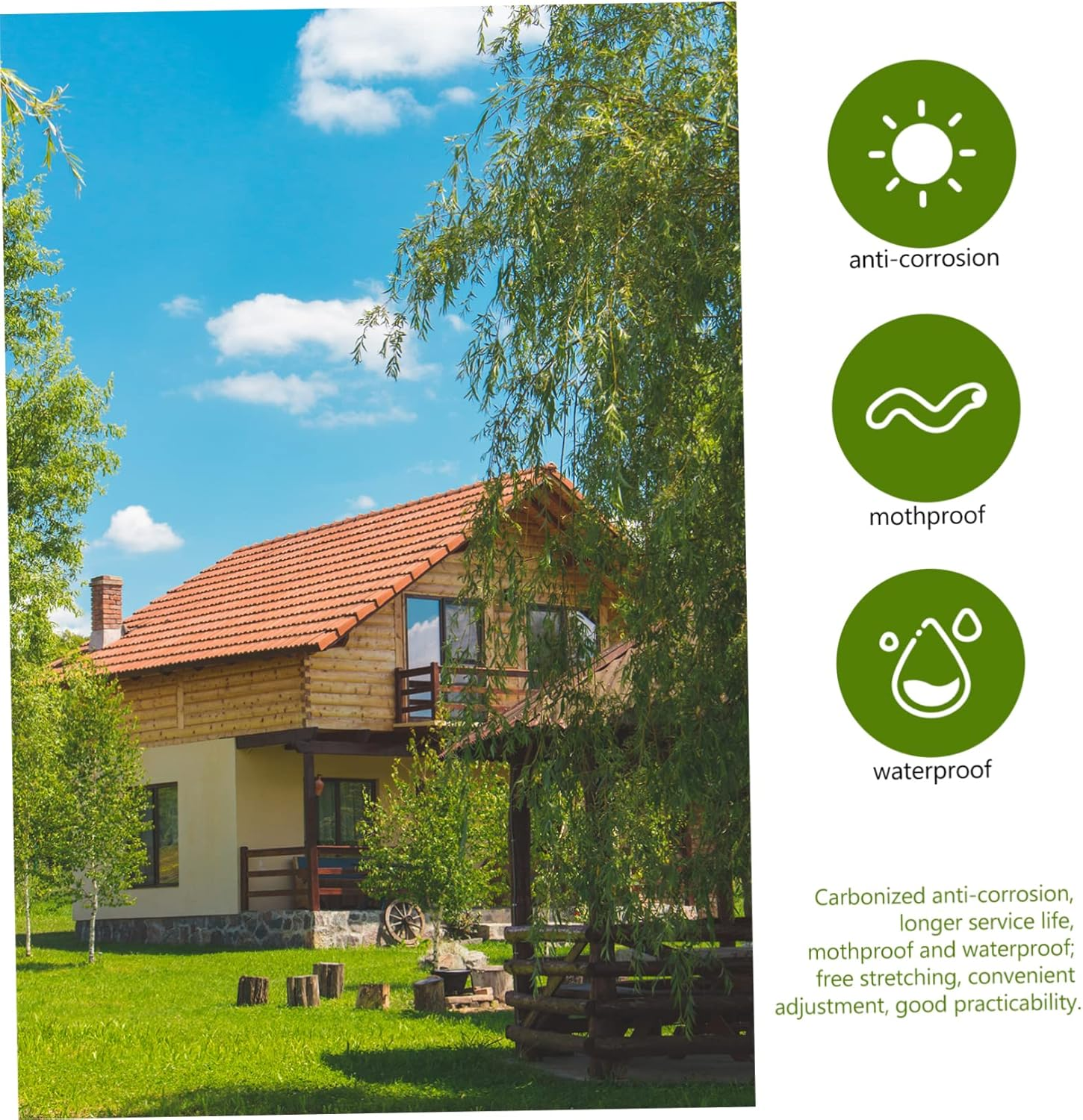 Parliky Plastic Garden Fence Panels 4PCS White Ground-Inserted Decorative Edging European Style Fence Ornament for Courtyard Lawn Flowerbeds Outdoor Landscape Border image number 4