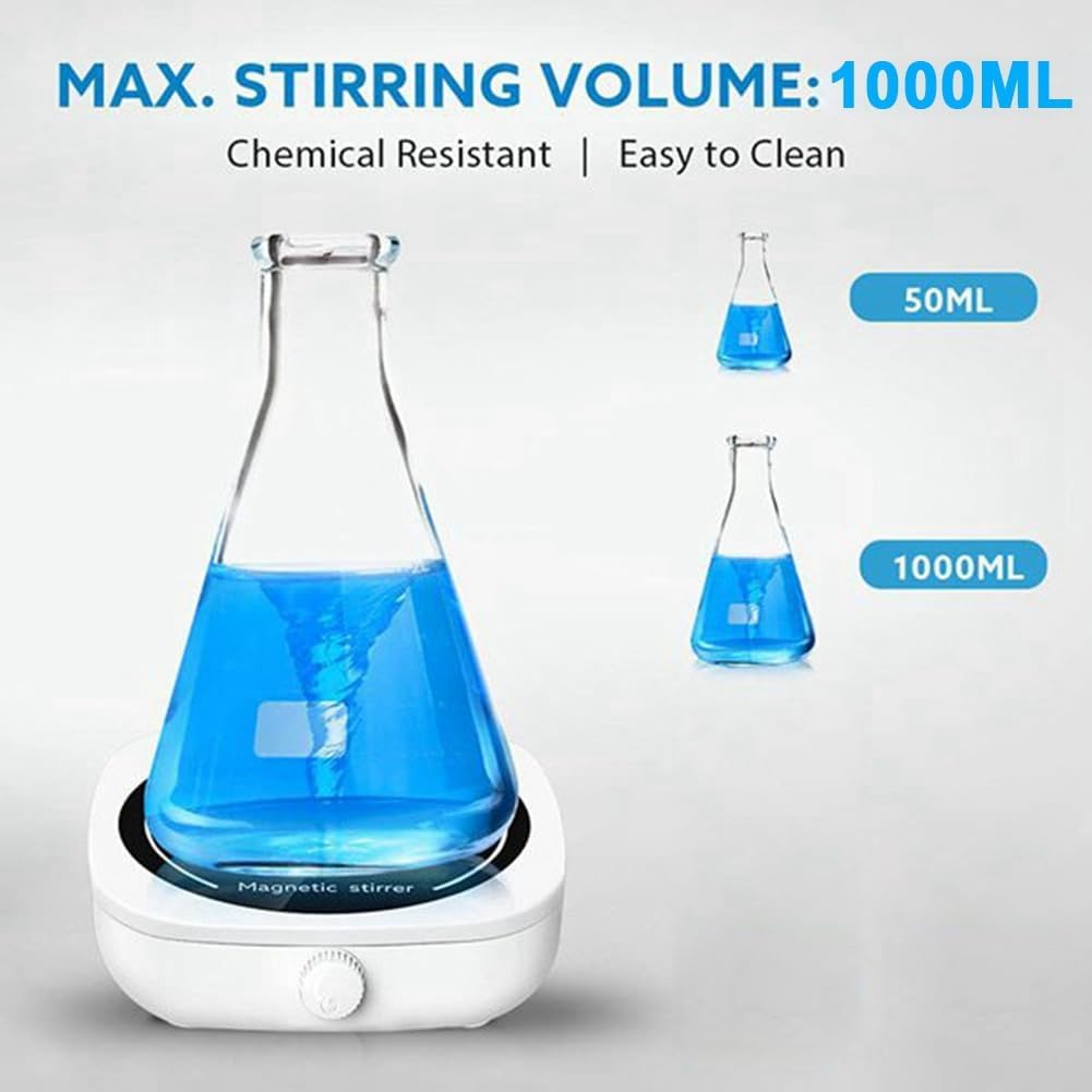 Magnetic Stirrer Magnetic Mixer Mini Lab Stir Mixer Portable Stirrer Plate for Laboratory image number 3
