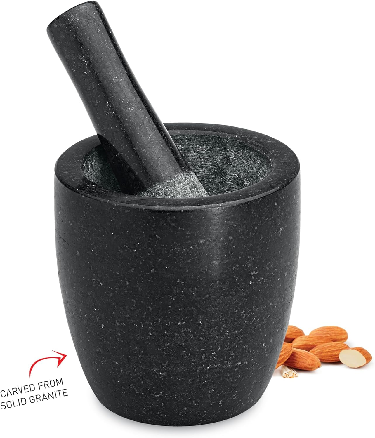 Avanti Conical Mortar and Pestle, Black, 13 Cm Height image number 5