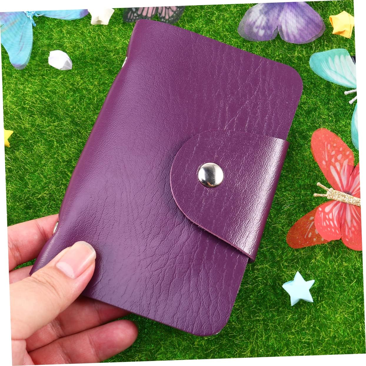 TOVINANNA Nail Storage Bag for Stamping Plates Rectangular Pouch Slots for Square Rectangular Plates Organizer for Manicure Pedicure Tools image number 3