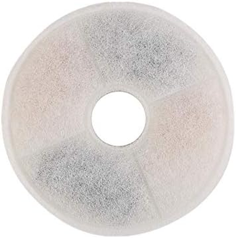 Crystal Pure Replacement Triple Action Filter, 1-Pack Pet Fountain Filter Compatible with Catit Fresh & Clear/Design Senses 2.0 Flower Water Drinking Fountain Stainless Steel Cat Dog Pet Dispenser image number 5