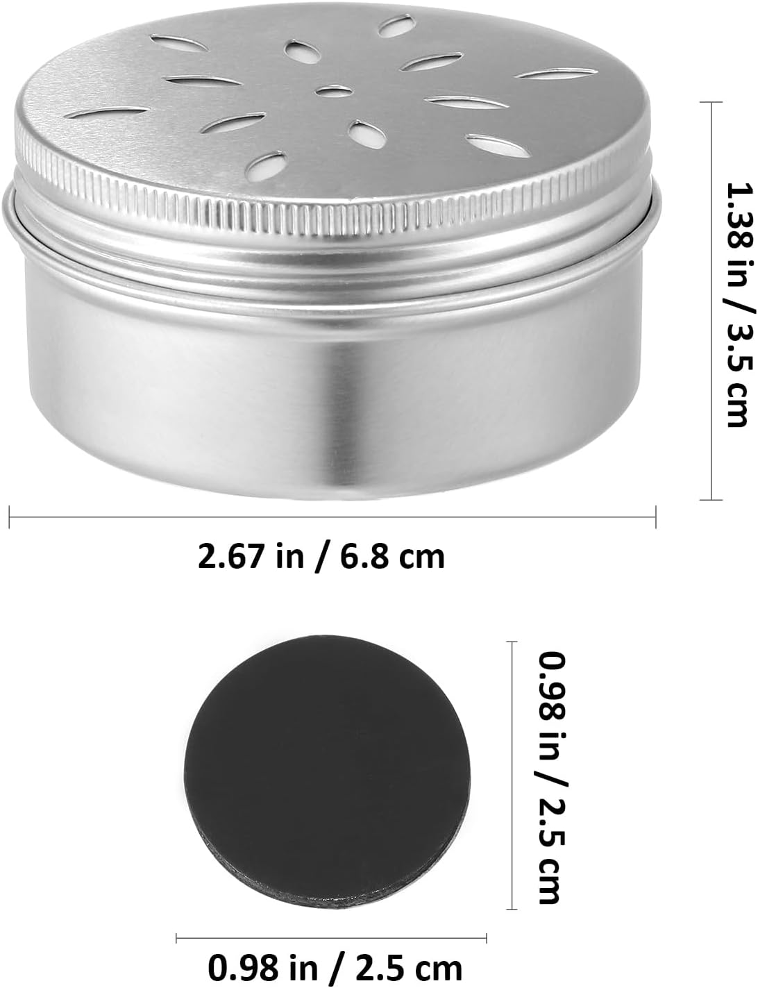 Mipcase Pack of 10 Dog Fragrance Training Box: Dog Fragrance Holder Dog Nose Metal Container Aluminium Agility Training Equipment Dog Fragrance Work Cans with Magnetic Dots image number 1