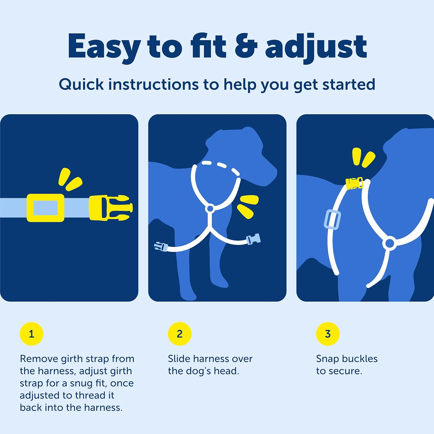 Petsafe Easysport Dog Harness, Adjustable Padded Dog Harness with Control Handle and Reflective Piping, from the Makers of the Easy Walk Harness,Pink,Medium image number 6