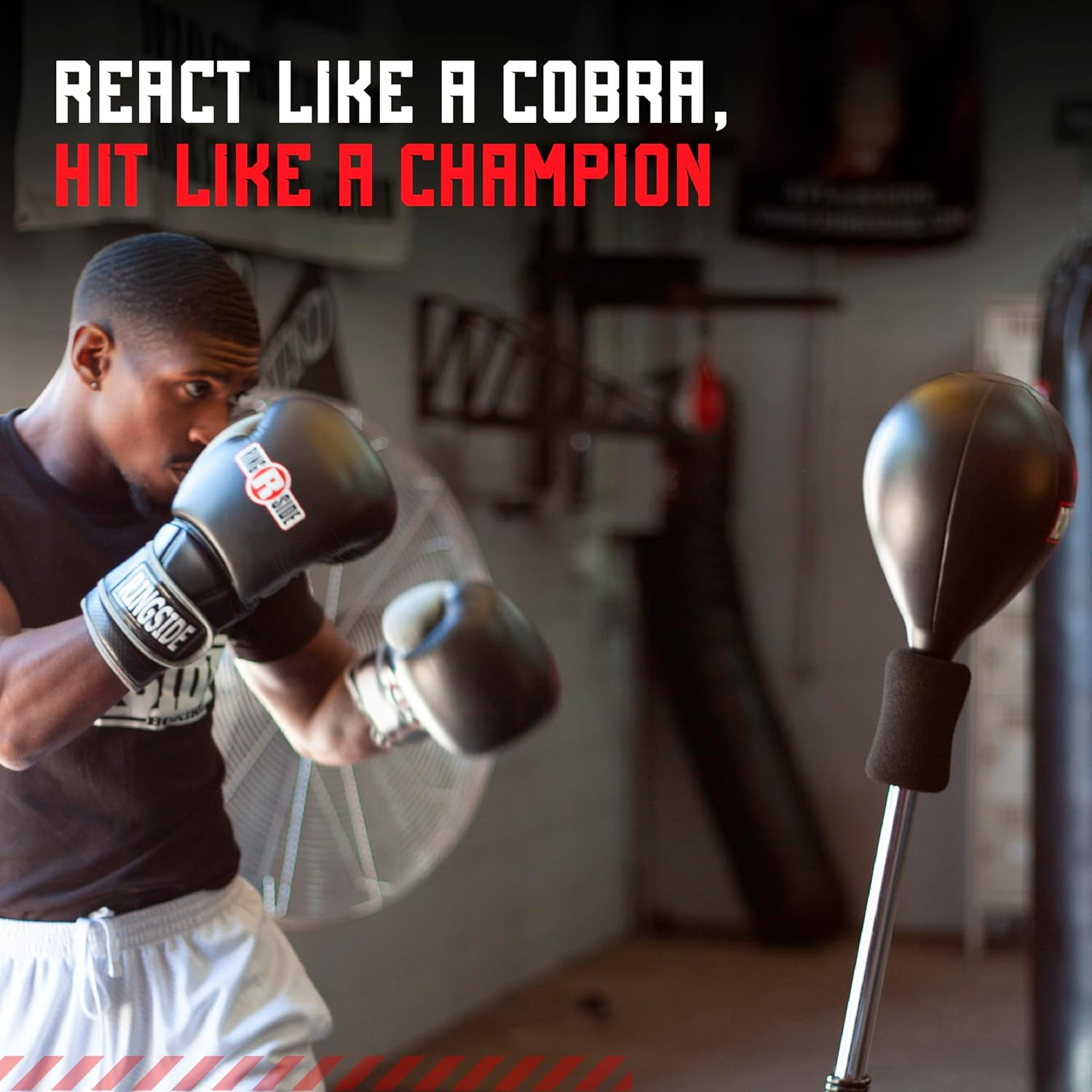 Ringside Cobra Reflex Boxing Punching Bag (New Version), Black image number 1
