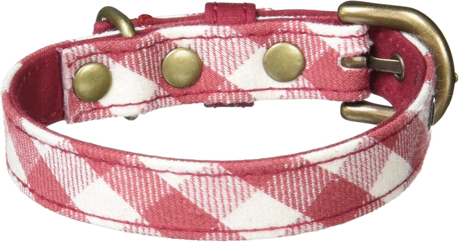 Zaya Dog (ZAYA DOG) ZD10009-2 Collar Gingham Heart M Red image number 1