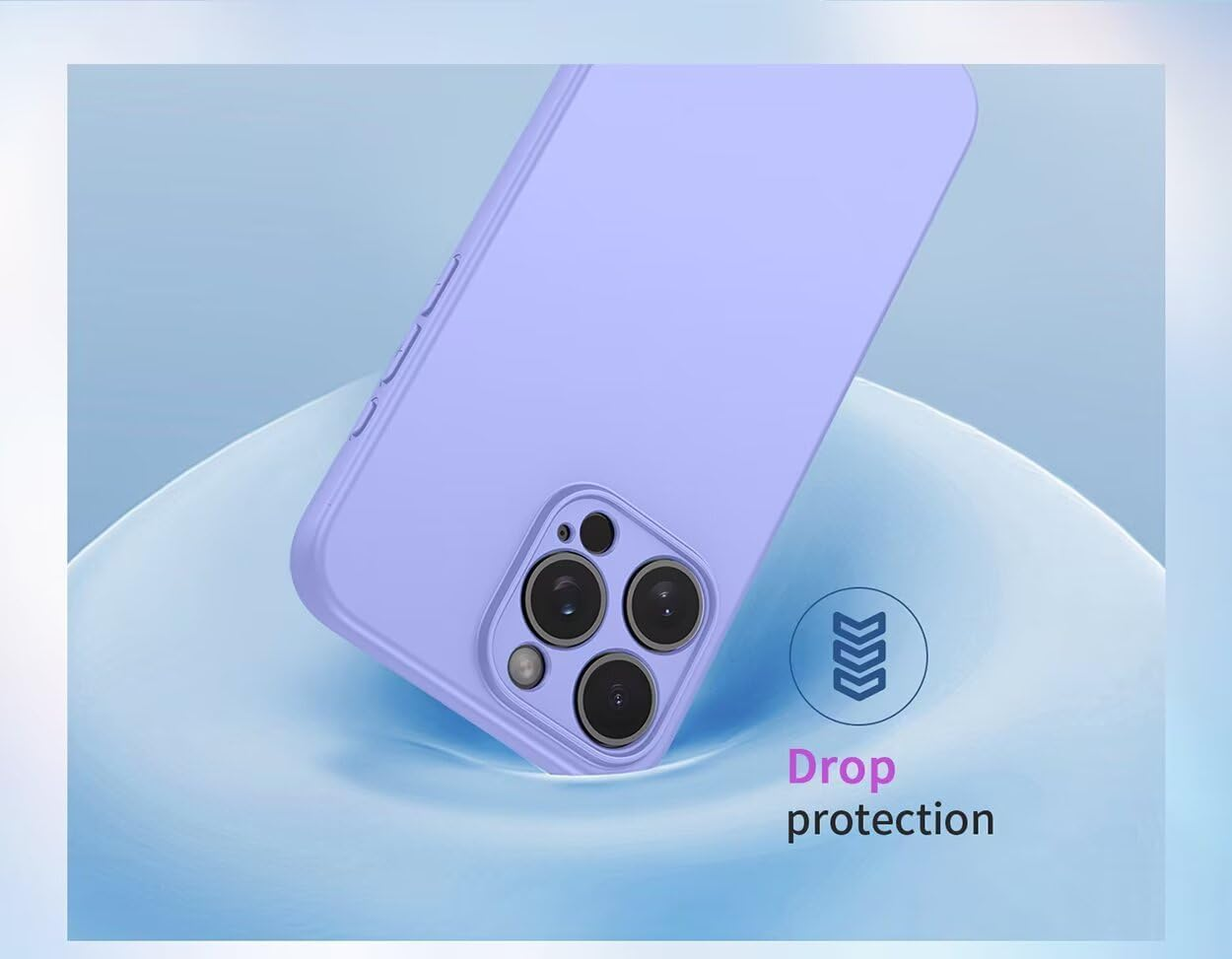 COMAKU Case for Motorola Moto G56 5G, with Camera Soft TPU Silicone Protection Cover with Shockproof Bumper - Purple