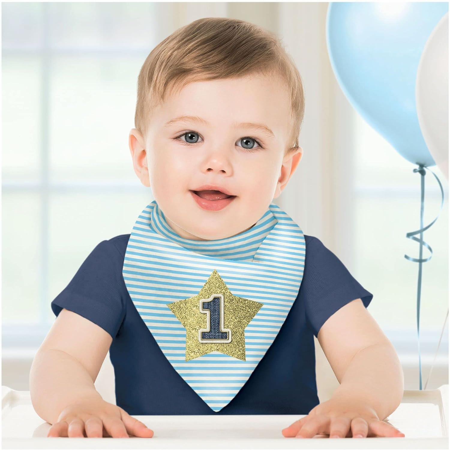 1St Birthday Boy Star Bib