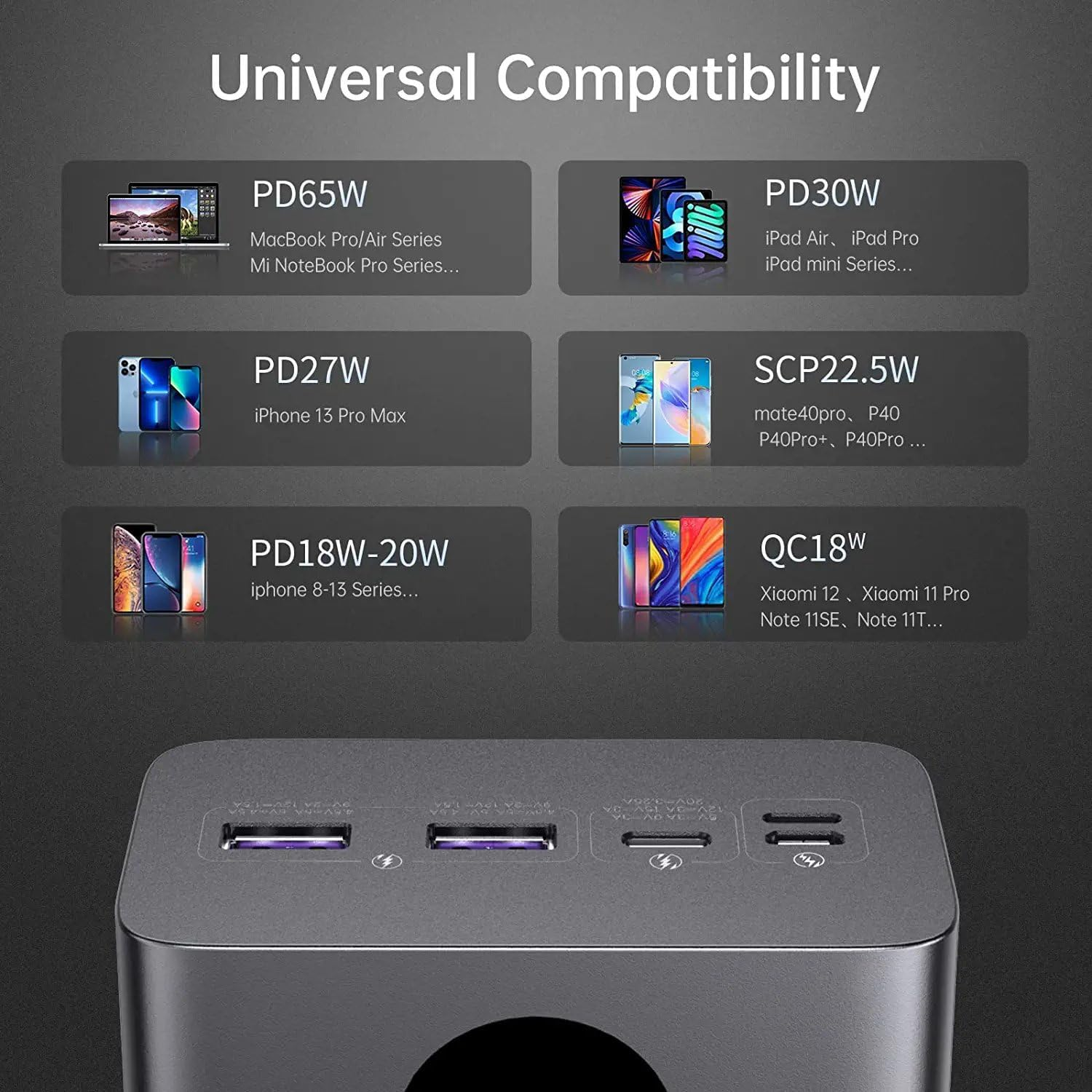 ROMOSS Laptop Power Bank, 40000Mah USB C PD Portable Laptop Charger, 65W Fast Charging High Capacity Battery Pack for Macbook Pro/Dell XPS, Microsoft Surface, Ipad Pro, Iphone 16/15/14 and More image number 1