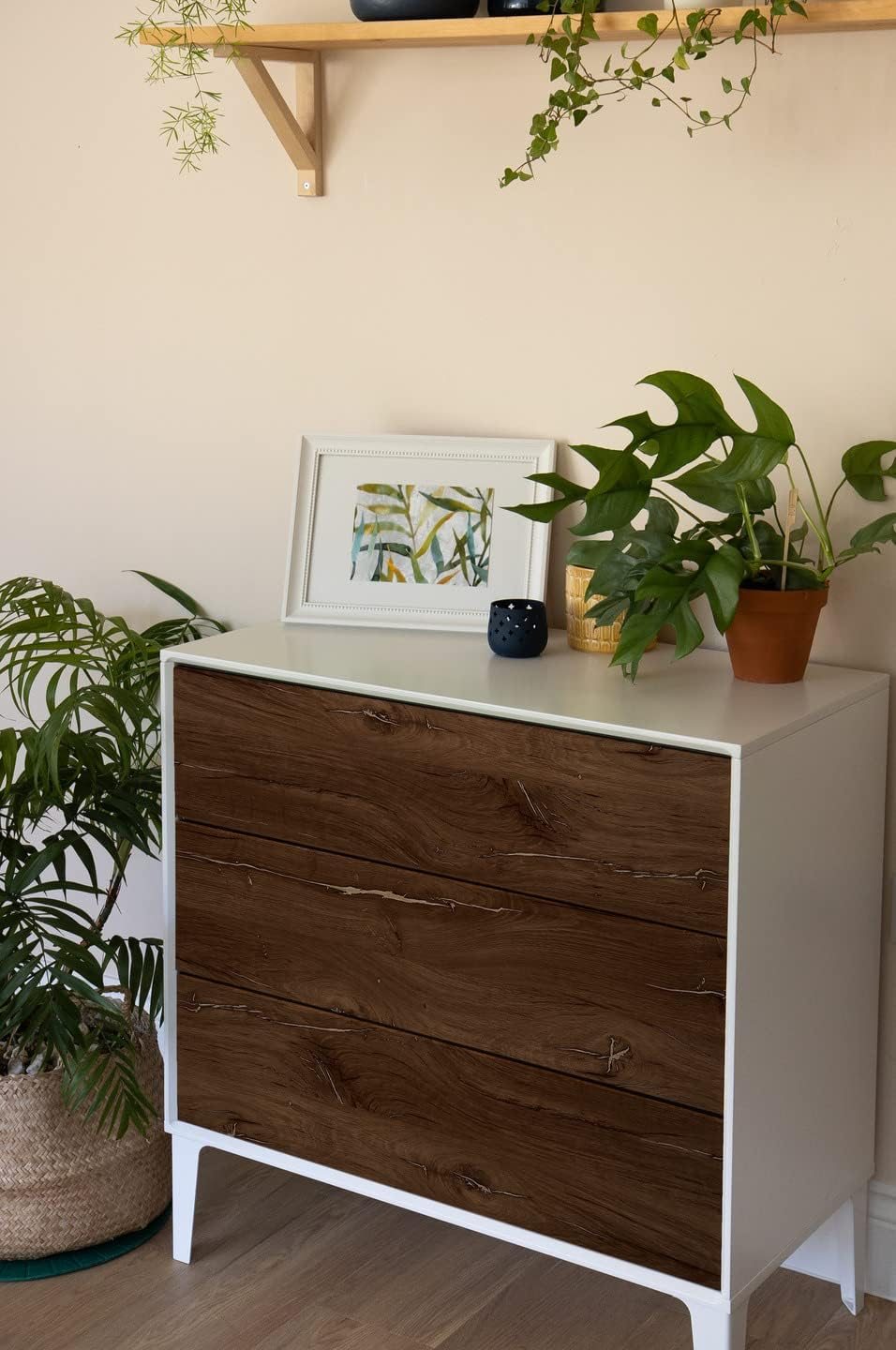 D-C-Fix Peel and Stick Contact Paper Flagstaff Oak Wood Look Self-Adhesive Film Waterproof & Removable Wallpaper Decorative Vinyl for Kitchen, Countertops, Cabinets 17.7" X 78.7" image number 2