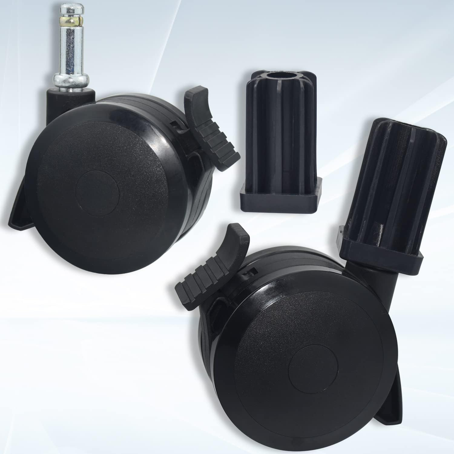 (4 Pack) 70360 Locking Caster with Insert Compatible with Weber Spirit Series 2009-2012, Summit Series 2007-2019 Gas Grills and Genesis 300 Series 2007-2016 image number 1