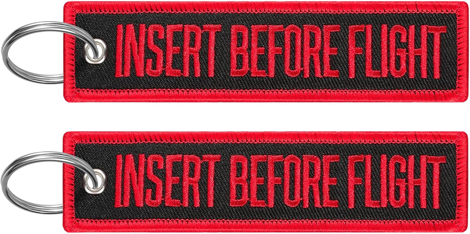 2 Pcs Embroidery Keychain Key Ring Accessories, Double Sided Motorcycles Car Key Tags for Scooters Men and Women - Canada image number 4