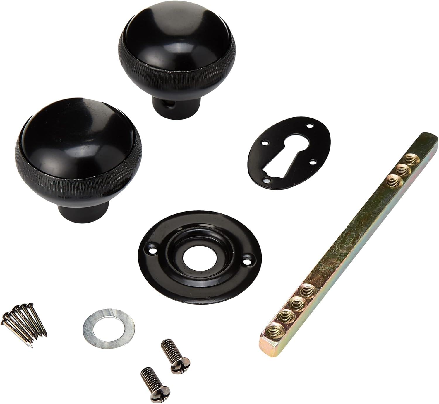 Sterlingsrl8Bk Rim Knob Sets, Black, Set of 2 Pieces