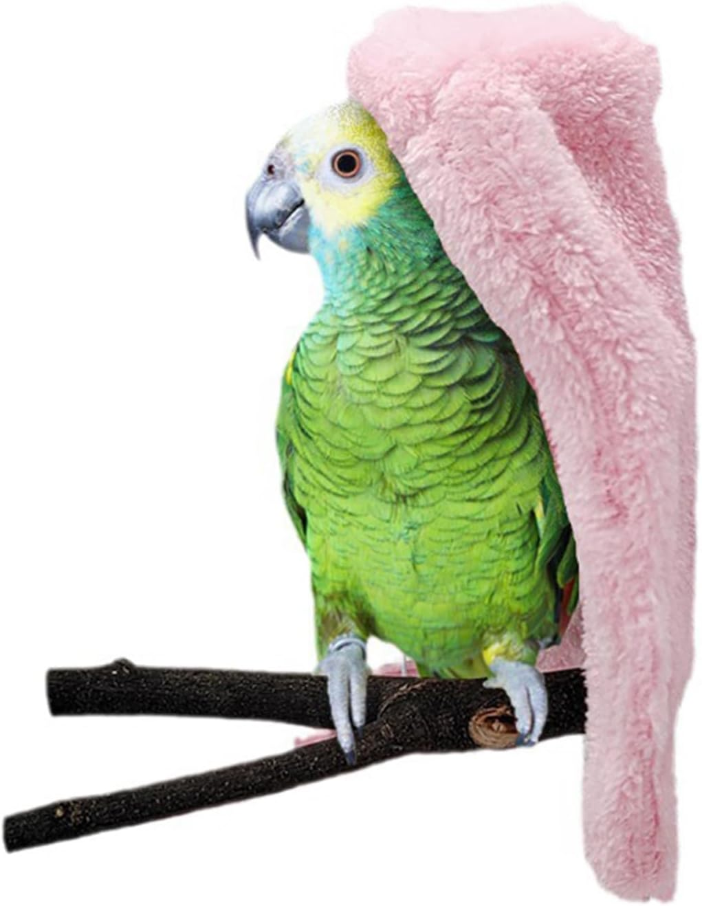 Bird Blanket, Bird Cage Blanket Cotton Velvet Shelter Warm Easy to Clean Wind Protection for Gray (Gray)