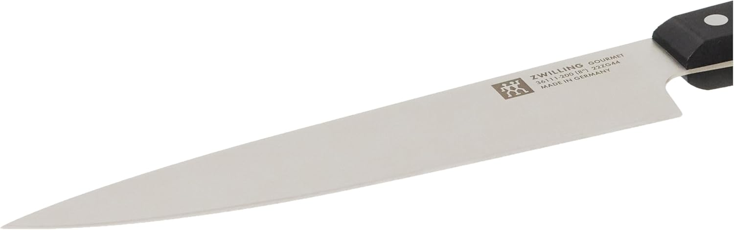 ZWILLING Gourmet Chef'S Knife, 20 Cm, Stainless Special Steel, Ergonomic Plastic Handle, Black, Made in Germany image number 2