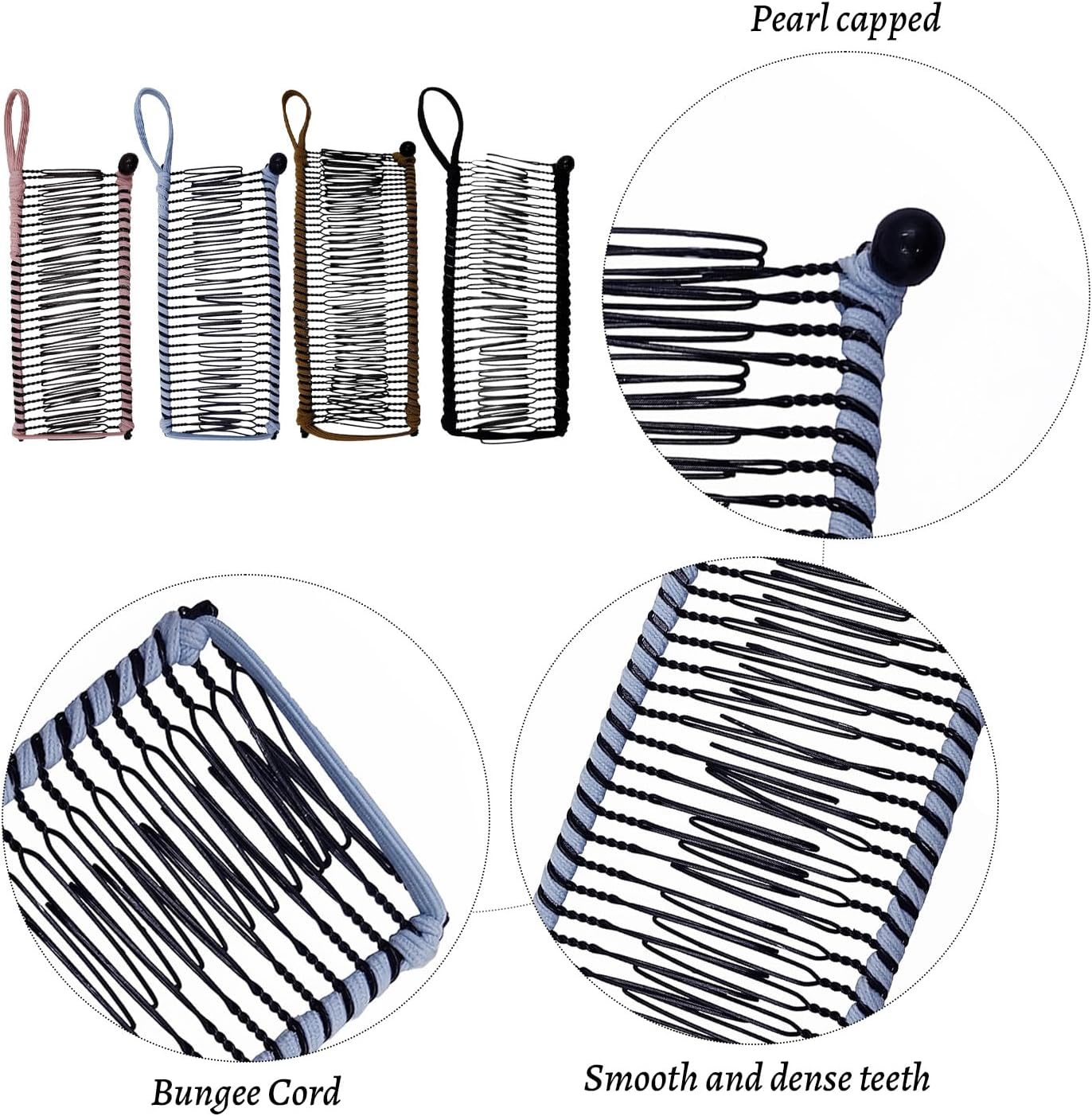 3-Piece Hair Pin, Elastic Hairpin, Hairdressing Fixing Tools, Hairstyle Design Accessories, Women'S Hair Accessories, Simple and Versatile Hair Accessories image number 1