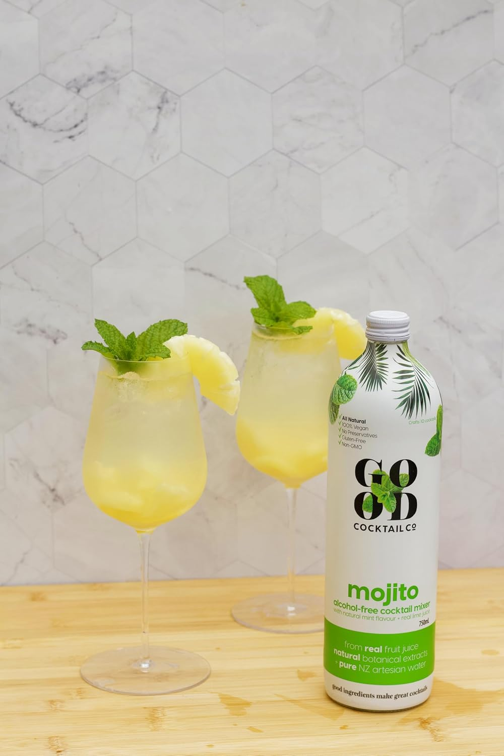 Good Cocktail Co Mojito Alcohol-Free Cocktail Mixer 750 Ml (Pack of 6) image number 3