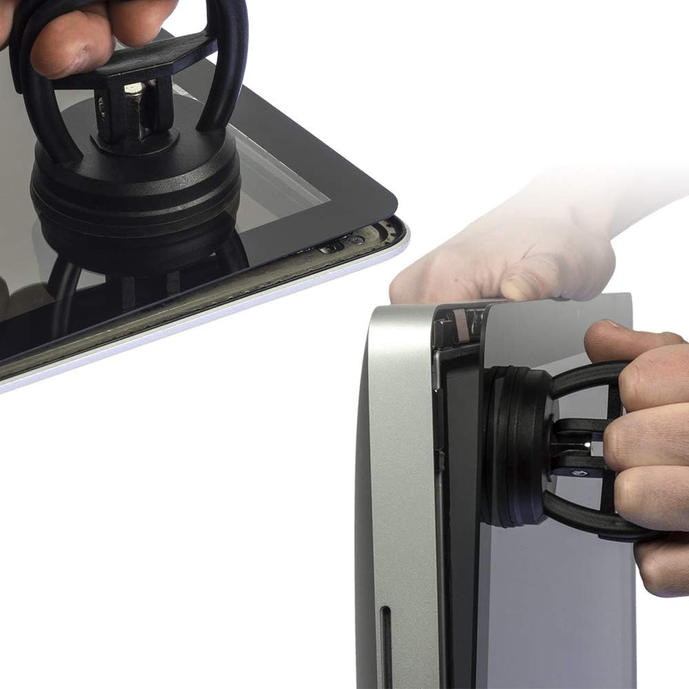 Willhom Disassembly Heavy Duty Suction Cup Opening Removal Tool 2 Pack for LCD Screen Repair of Laptops Tablets Phones(Black) image number 3