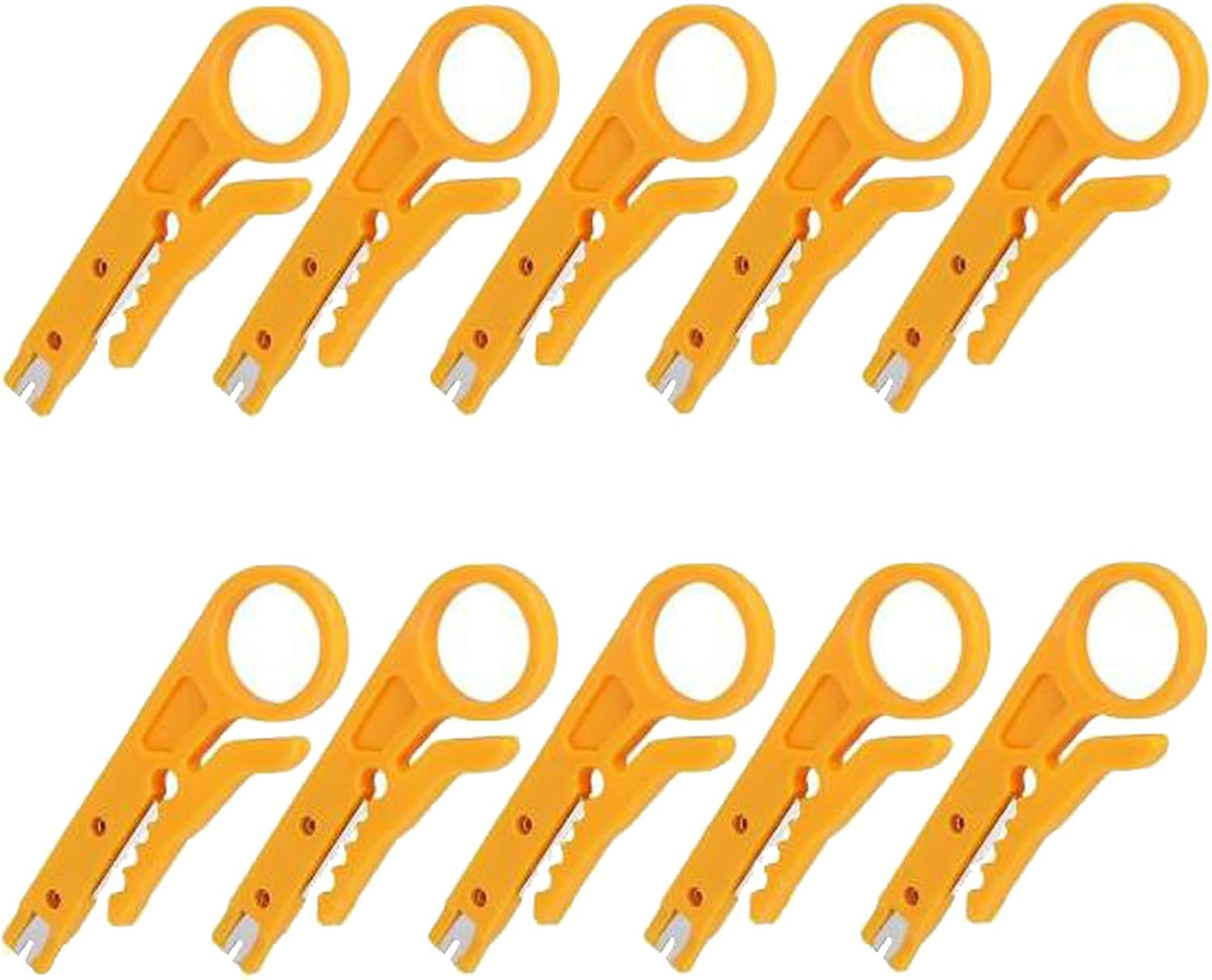DIANN Mini Wire Stripper 10Pcs Network Wire Stripper Punch down Cutter for Network Wire Cable, Rj45/Cat5/Cat-6 Data Cable, Telephone Cable and Computer UTP Cable