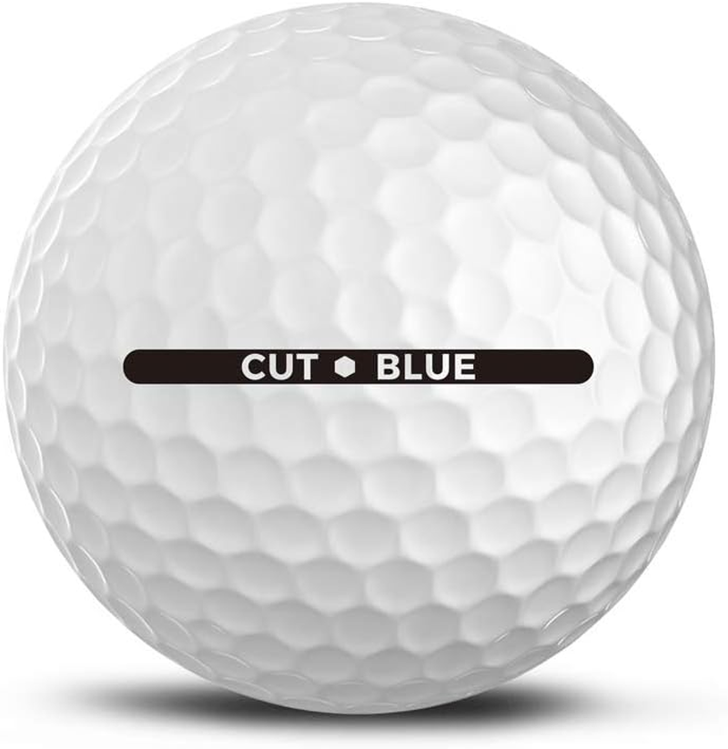 Cut Blue Golf Balls, 4 Piece Urethane (One Dozen) image number 4