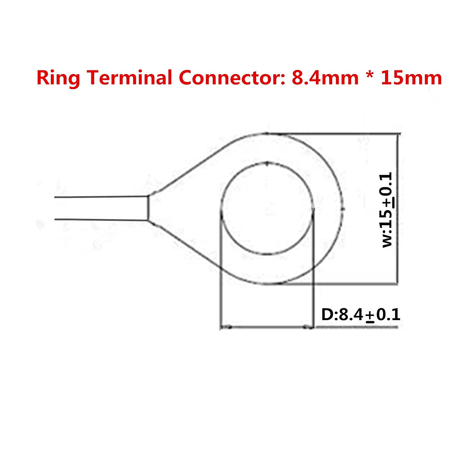 O Ring Terminal Cable - 2FT SAE Connector, SAE Plug to Battery Charger Cord, Solar Panel Cord Ring Terminal Harness Extension Adapter 2 Pin Quick Connect and Disconnect with 15A Fuse (3) image number 6