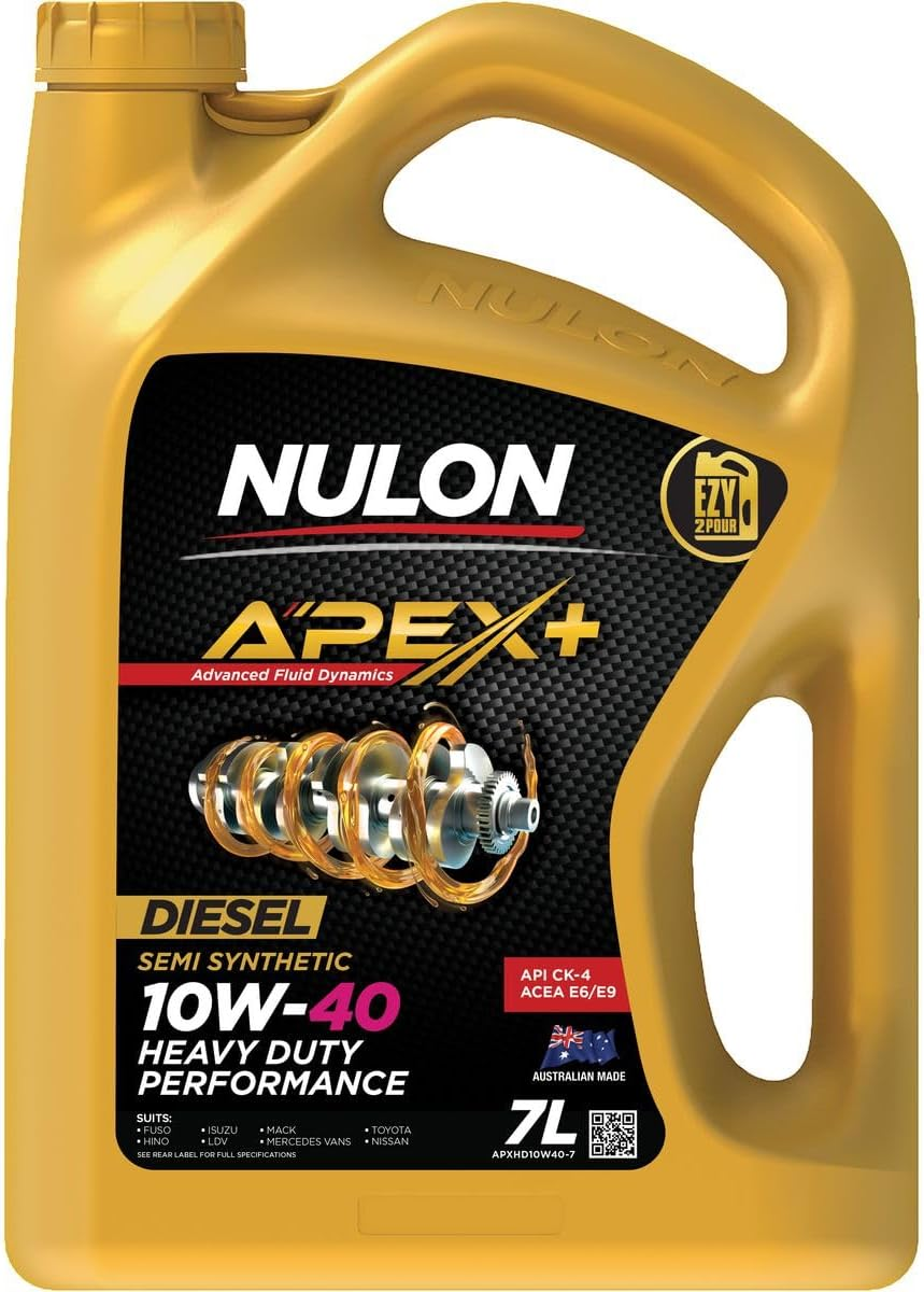 7L Nulon APEX+ 10W-40 Heavy Duty Performance Diesel Engine Oil image number 1