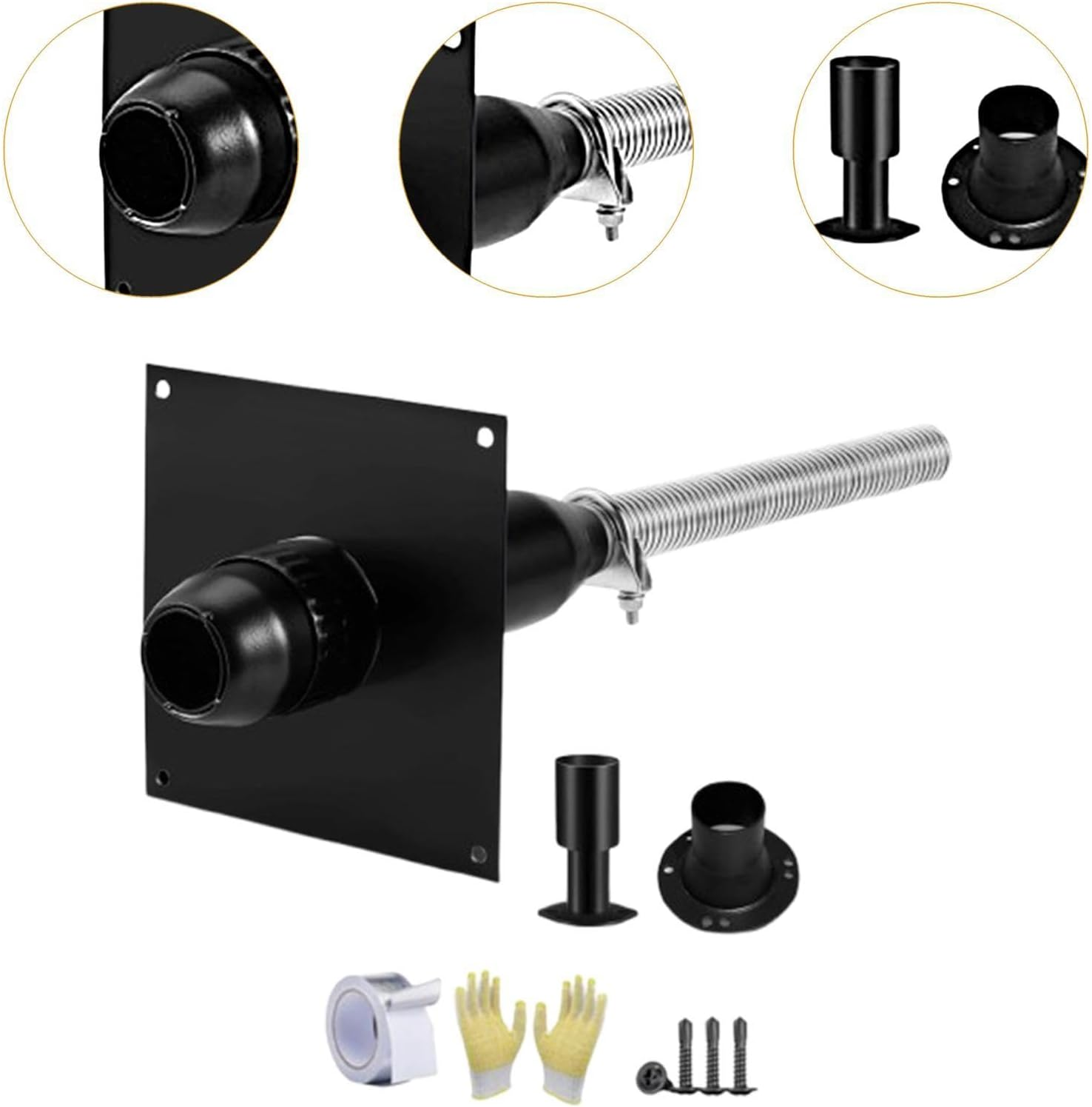 STARTIST Generator Exhaust Extension Kit Stainless Steel Easy Installation Replace Safely Vent Exhaust Wear Resistant Sturdy Practical image number 5