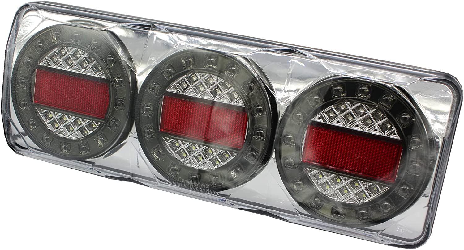 2Pcs 90 LED Trailer Lights 3 LED Combination | Turn Signal Running Brake Reverse LED Trailer Lights| Waterproof IP68 Taillight for Trailer Light Kit Truck RV Camper UTV UTE Vans image number 4