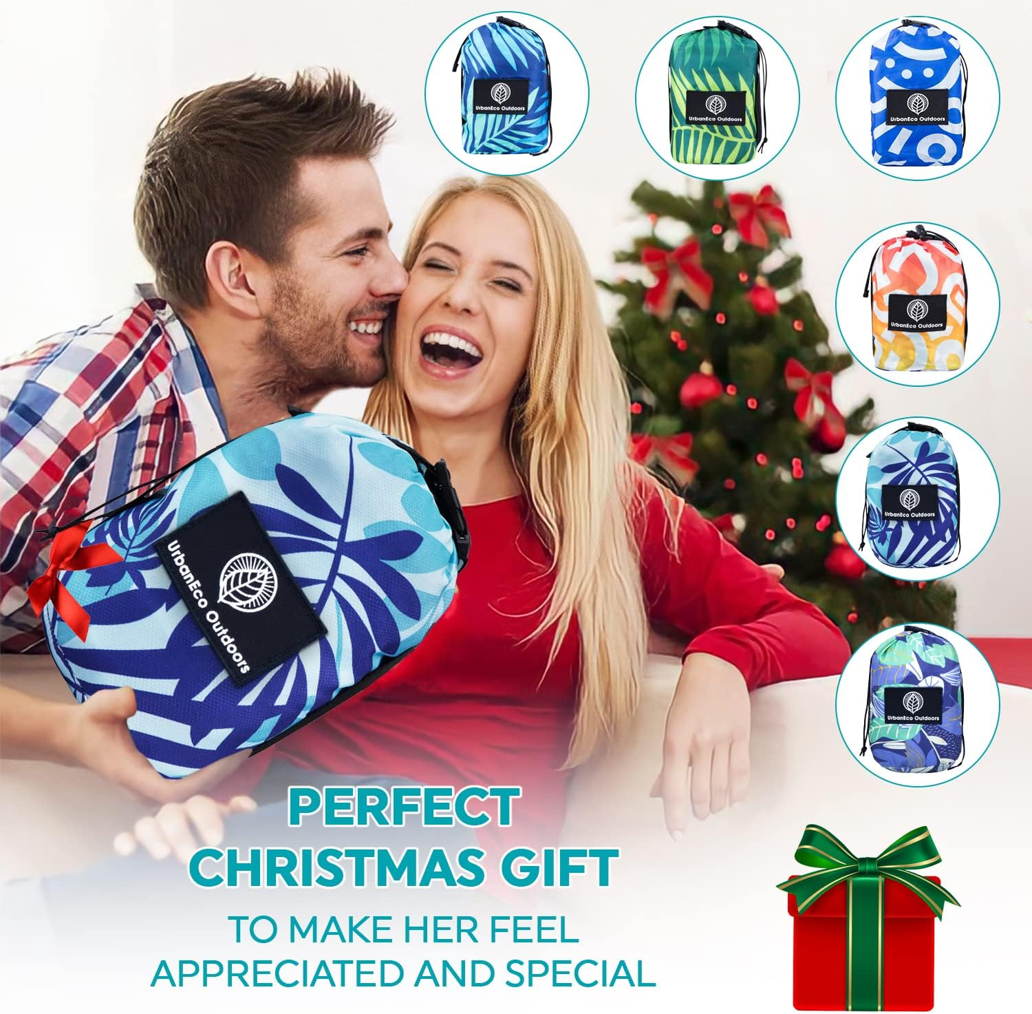 Beach Blanket Sand Free - Oversized 107" X 77" - Waterproof Sandproof - Double Anchored Picnic Blankets, Extra Large Beach Mat, 6 Stakes in Accessories Pouch, Picnic Mat&hellip;