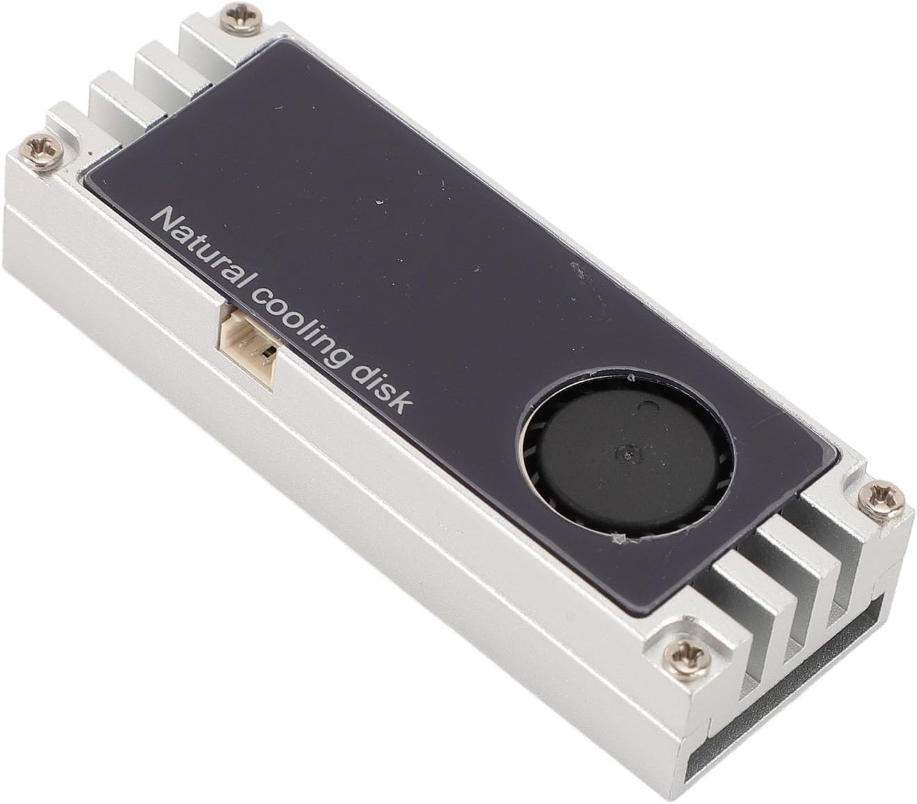 Nvme M.2 Heatsink with Temperature Display, M.2 Nvme 2280 SSD Cooler with Dual Thermal Conductive Silicone Pads, for M.2 Interface 22X80Mm Ssds (Silver)