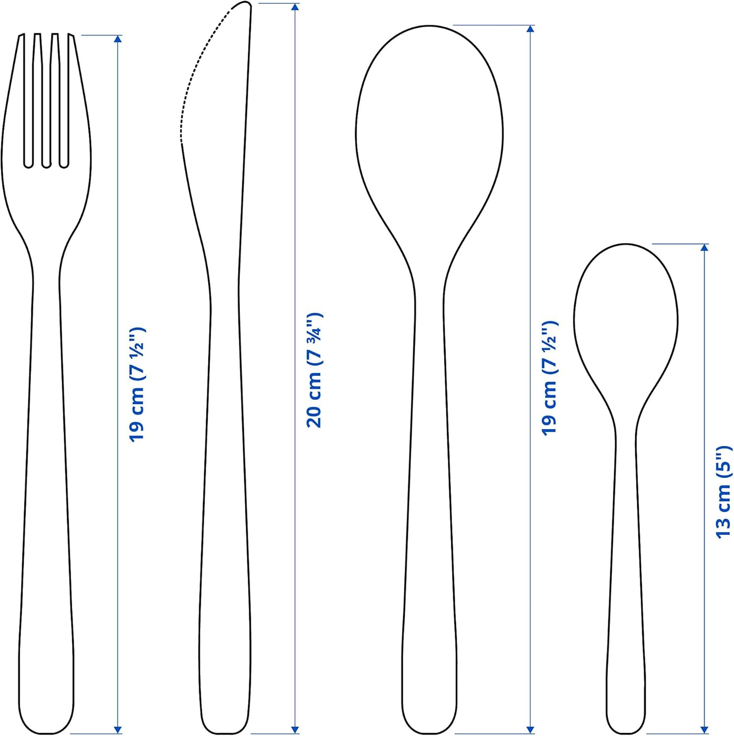 IKEA MOPSIG 16-Piece Cutlery Set image number 2