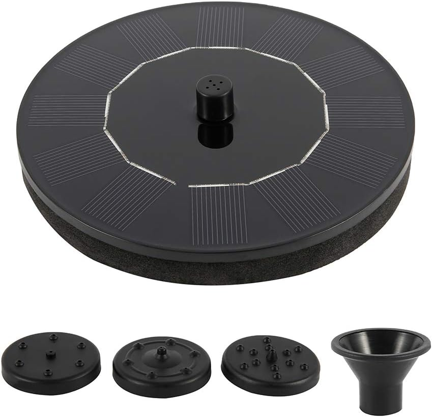 Solar Fountain Pump, Solar Powered Birdbath Fountain Pump, Solar Fountain Pump for Bird Bath, Floating Water Fountain Pump, Garden Water Pump Outdoor Water Feature for Garden, Birdbath, Pool image number 2