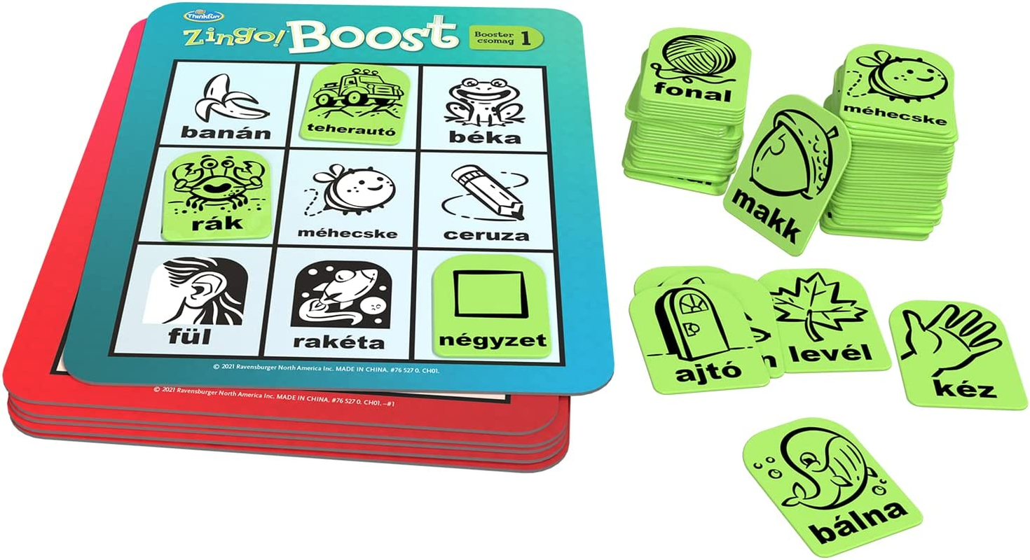 Thinkfun Zingo! Booster Pack &ndash; Expansion Card Set for Zingo! Bingo Game, Sight Word & Vocabulary Learning, Family Board Game Add-On, Age 3 Years+
