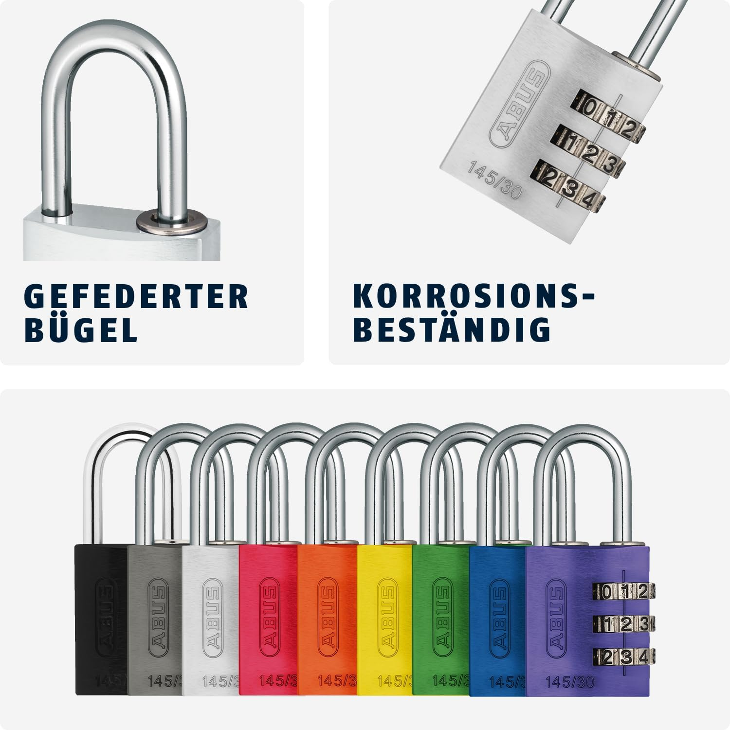 Padlock Combination Aluminum 30Mm Green image number 5