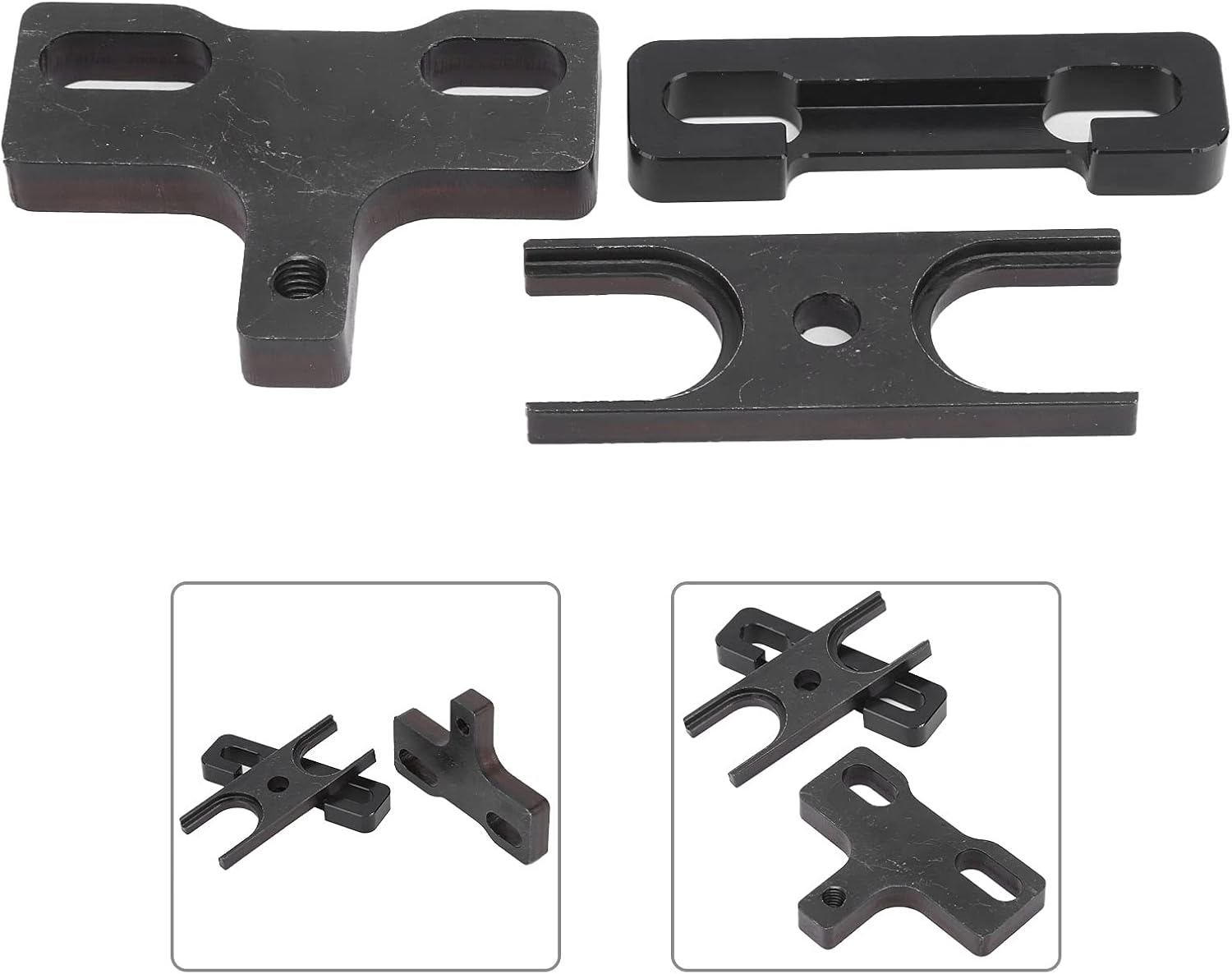 Valve Spring Removal Tool Set, Flexible Anti-Wear Valve Spring Compressor Clamp Kit for 4.8 5.3 5.7 6.0 6.2 LS LS1 LS2 LS3 LSX for Engine