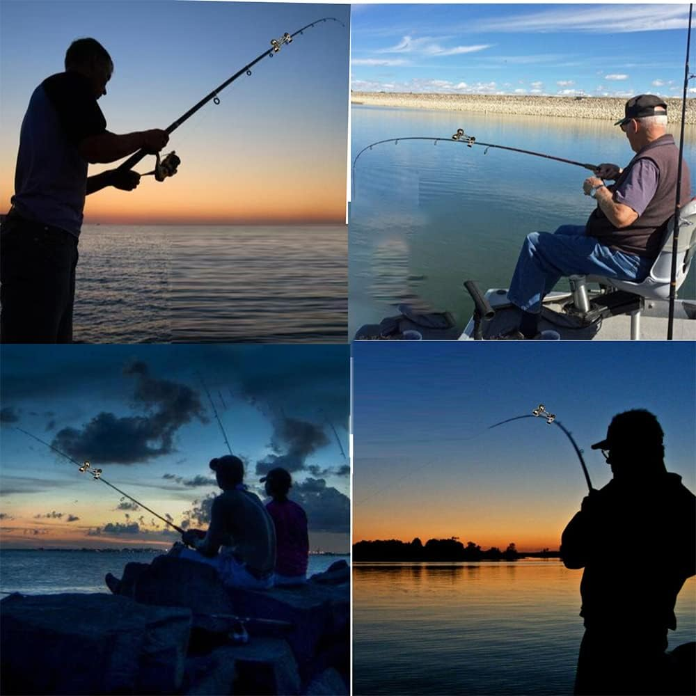 YIUIRUOI 5 Pieces of Iron Clamp Rivet Bells, Fishing Alarm, Sea Fishing Night Fishing Rod Alarm image number 1