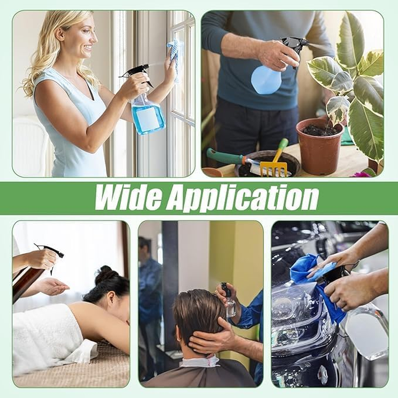 Ksngtixe 6-Pack Heavy Duty Trigger Spray Nozzles - 28-400 Compatible Replacement Spray Bottle Heads, Durable Plastic Sprayer Tops for Cleaning & Gardening image number 1