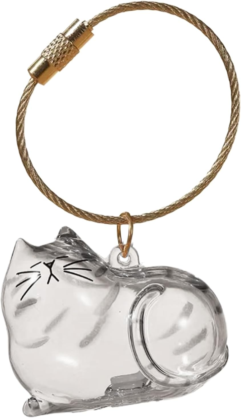Transparent Cat Hair Storage Box, Cat Hair Storage Bottle, Pet Memorial Keepsake, with Meaningful Sympathy, Clear and Compact Design, 4.5Cm, for Friends & Family