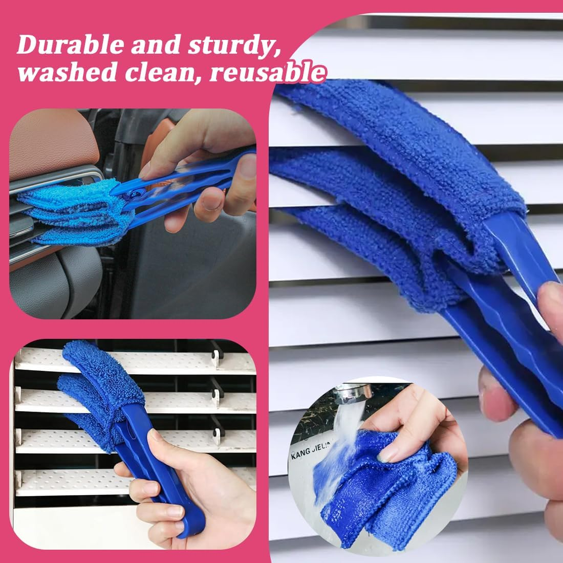 Blind Cleaning Brush, 2 Pieces Blind Cleaner, Duster for Blinds and Electric Fans image number 5