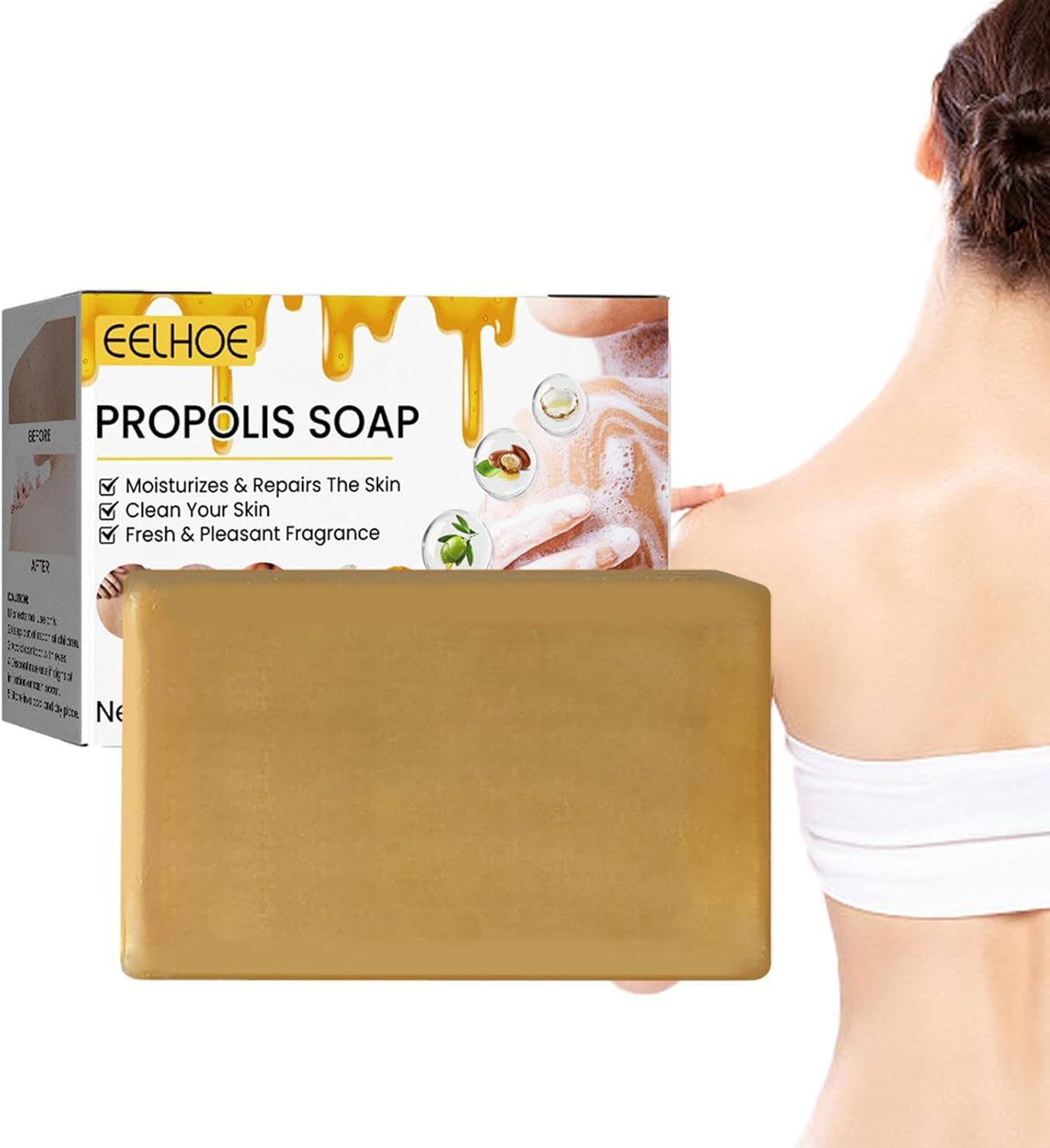 Soap Bar,100G Skin Brightening and Moisturizing Body Soap - Sensitive Skin Face Wash Extract Soap Face Cleaner Bar Soap Body Scrub image number 6