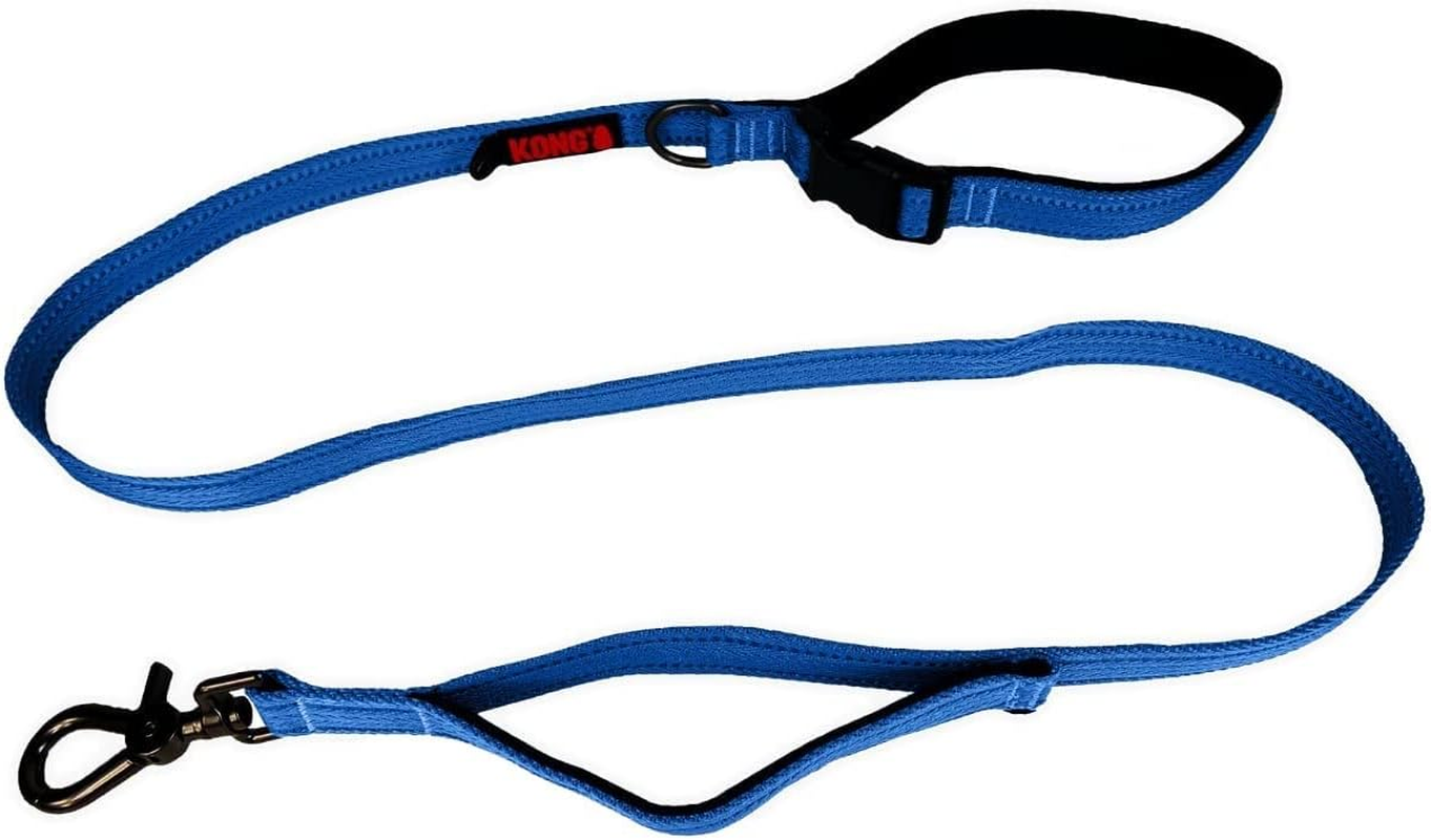 KONG Dog Lead in 1.5 M Length, for Medium Dogs up to 30 Kg, Size M, Traffic Safe Dog in Pink, Reflective Lead with 2 Padded Hand Loops and Robust Snap Hook image number 3