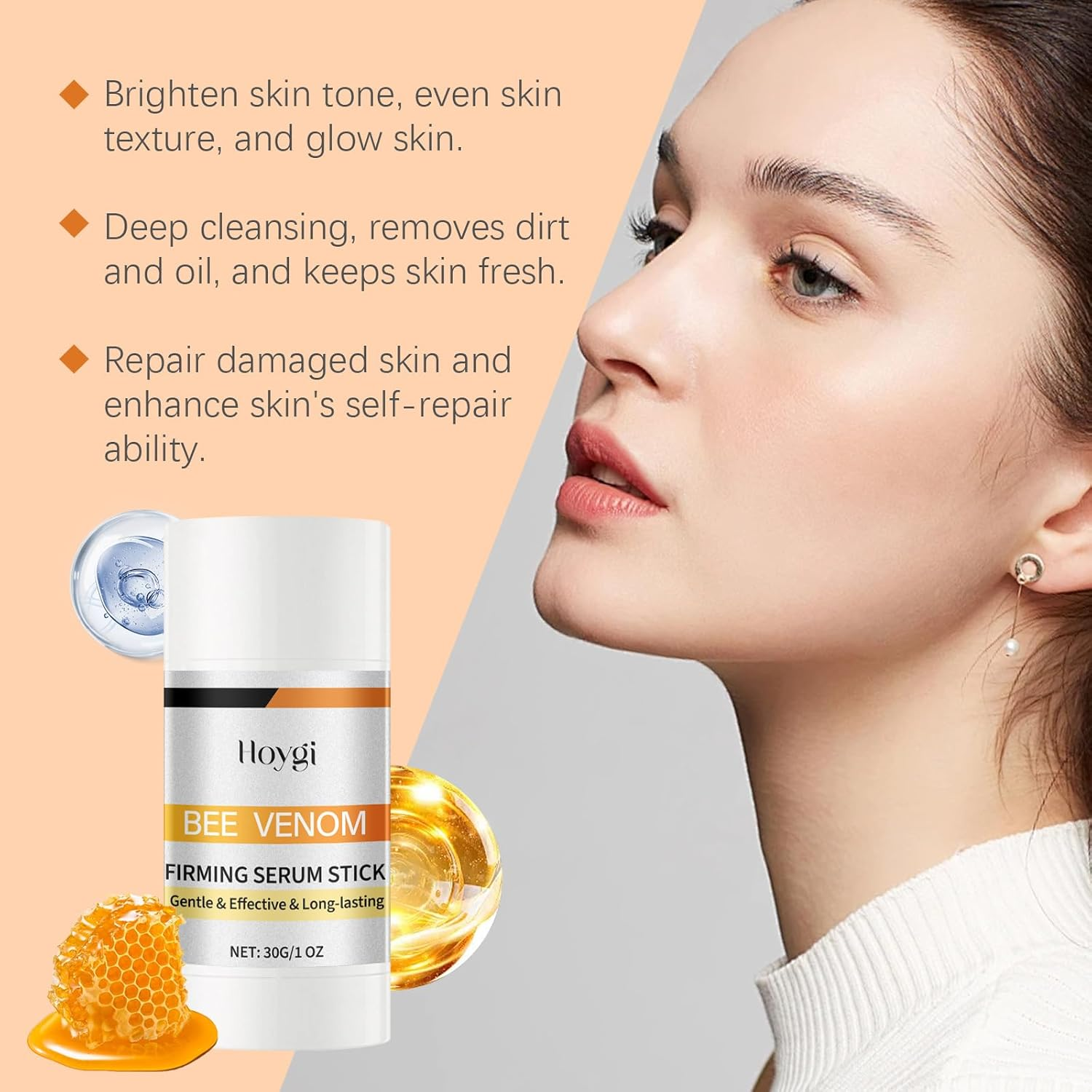 Botox Bee Venom Firming Serum Stick Cream Australia,Facial Skin Care Products,Anti-Wrinkle,Tighten and Lifts Moisturizer,Wrinkle Removal Cream for Face and Body image number 2