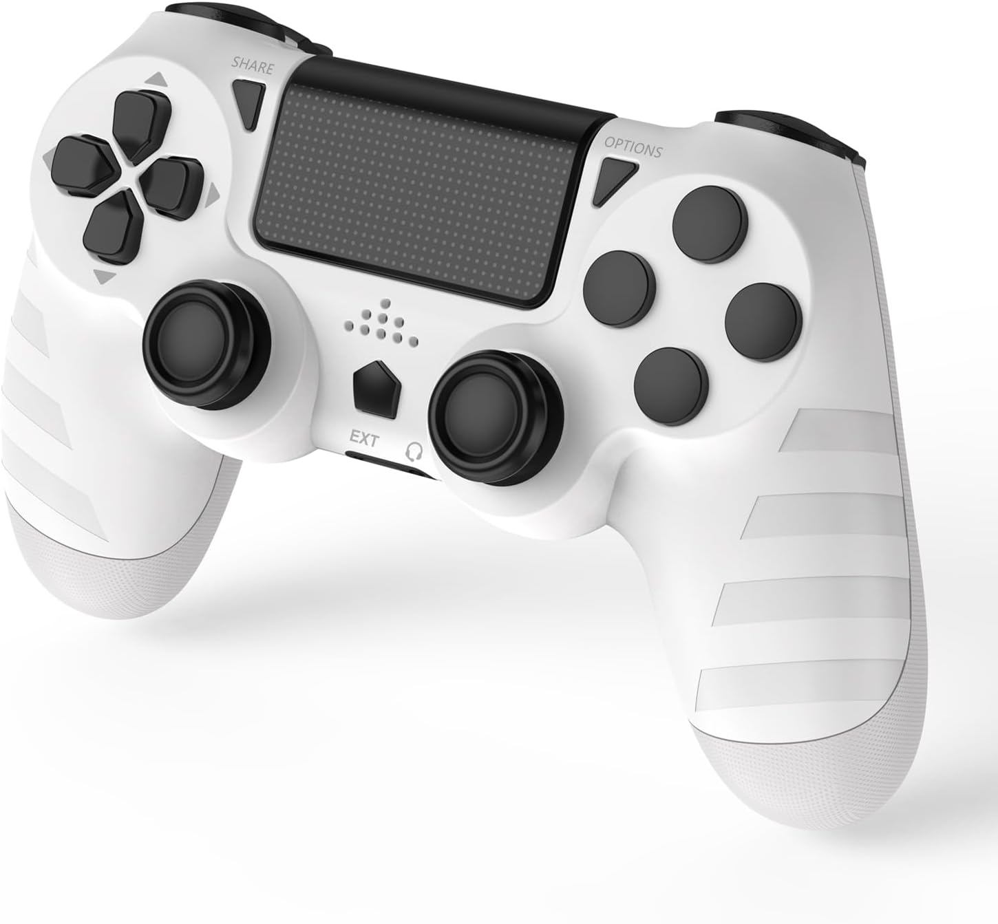 DYONDER Wireless PS4 Controllers for Ps4/Pro/Slim & PC &ndash; 1000Mah Battery, 6-Axis Motion Sensor, Audio Jack (White) image number 4