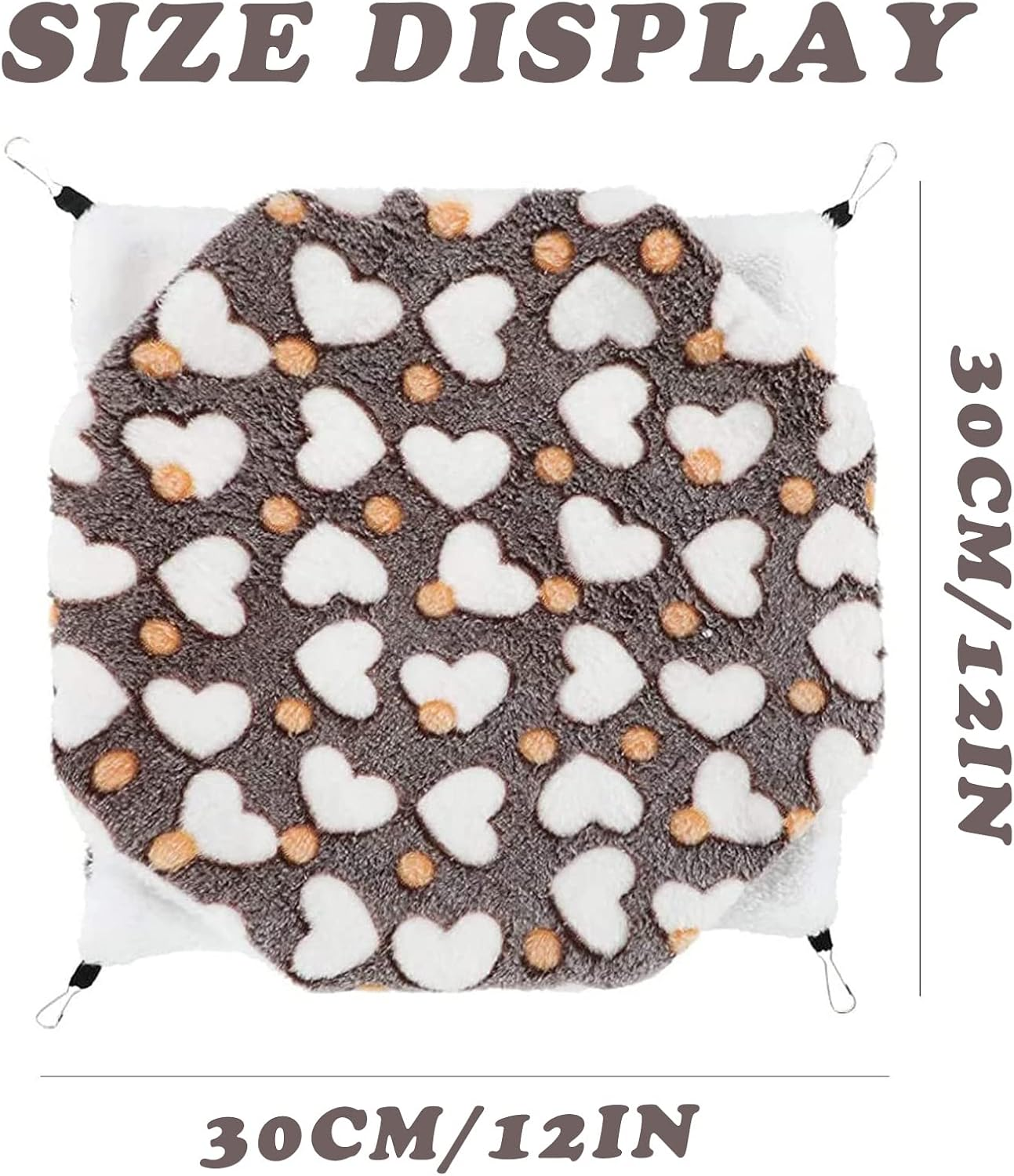 DKDDSSS 2 Pieces Small Animal Hammock, Double Layer Hammock Guinea Pigs Small Animals Bed Cave Cage Hammock Set Accessories, Guinea Pig Rat Chinchillas Totoro Hamster Ferret Mice Rodent image number 4