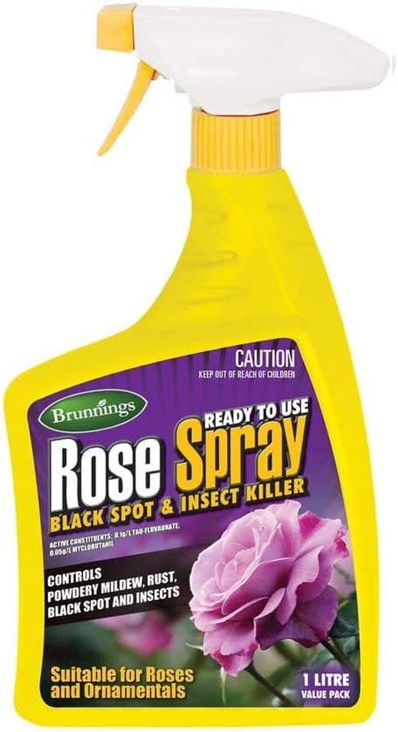 Brunning Ready to Use Insecticide Rose Spray 1 Litre, Multicolor