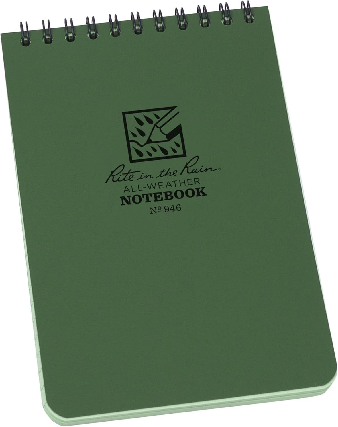 Rite in the Rain Weatherproof Top Spiral Notebook, 4" X 6", Tan Cover, Universal Pattern, 6 Pack (No. 946TL6) image number 6