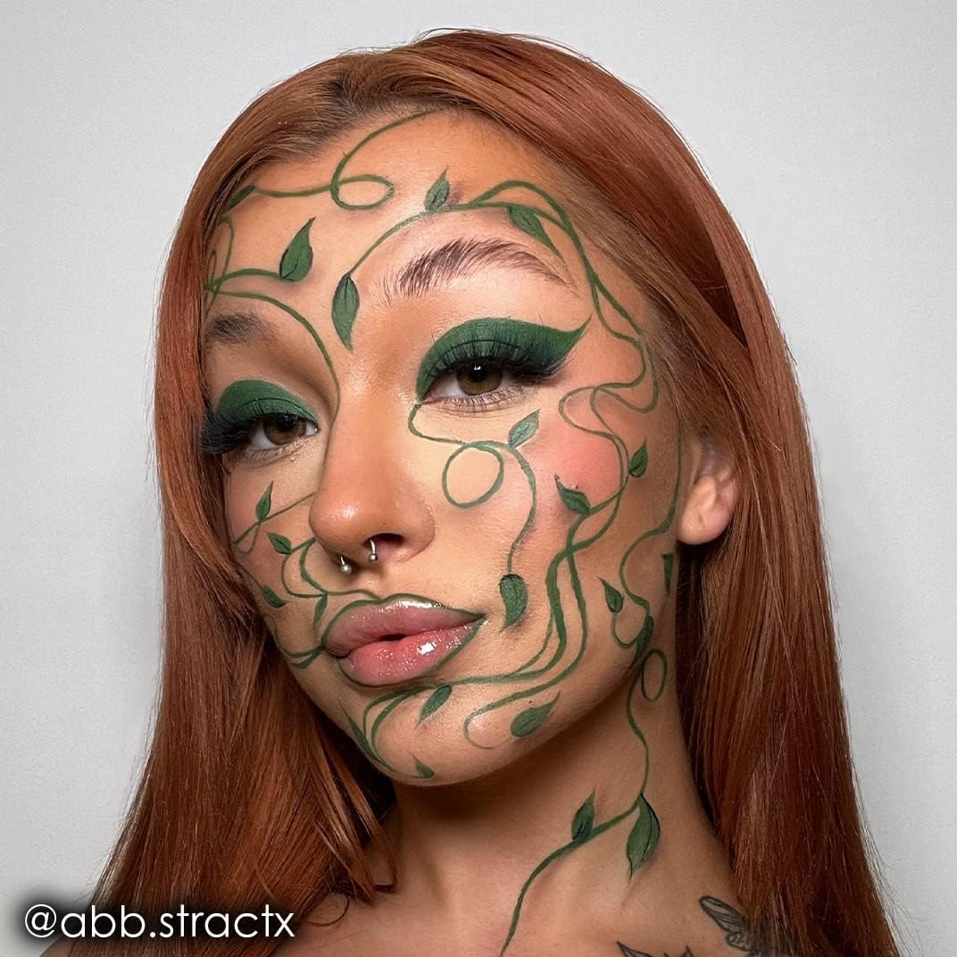 Mehron Makeup Paradise Makeup AQ Face & Body Paint (1.4 Oz) (Dark Green) image number 4