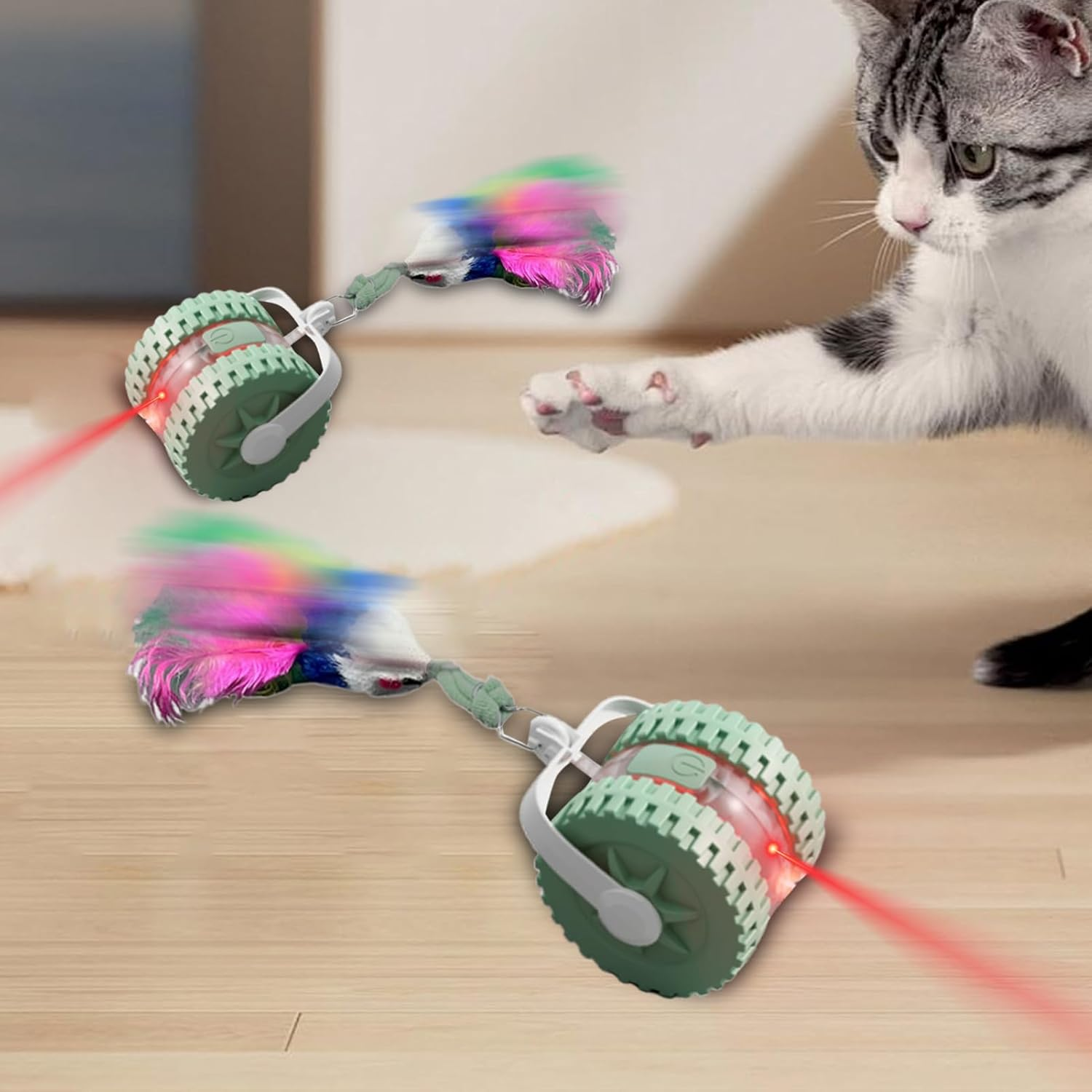 Automatic Cat Ball | Smart Moving Ball for Kitten,Interactive Cat Toy for Mental Stimulation, Boredom Reduction, Sensory Engagement, Training image number 3